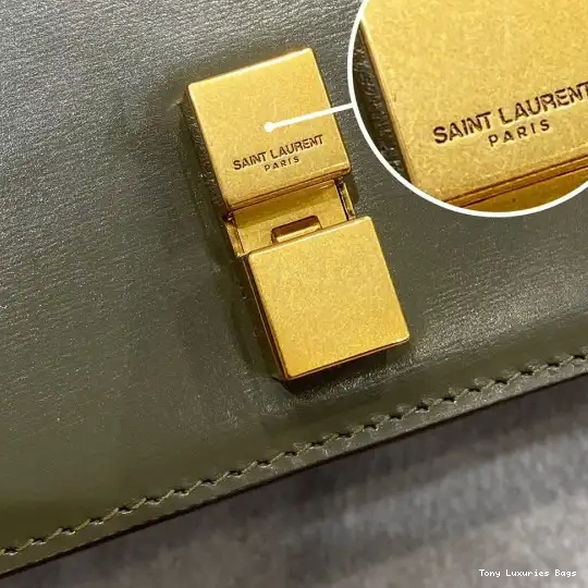 Tony Luxuries SATCHEL LEATHER LOULOU YSL CARRE SMOOTH IN 0615